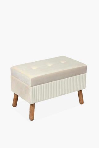 Pleated Storage Bench
