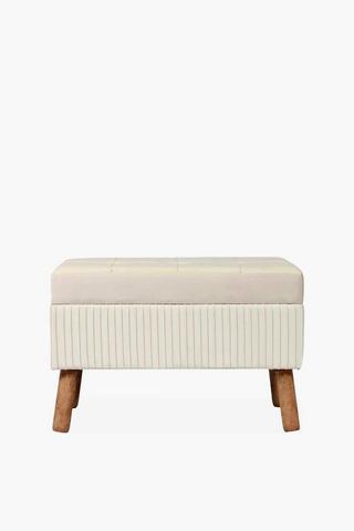 Pleated Storage Bench