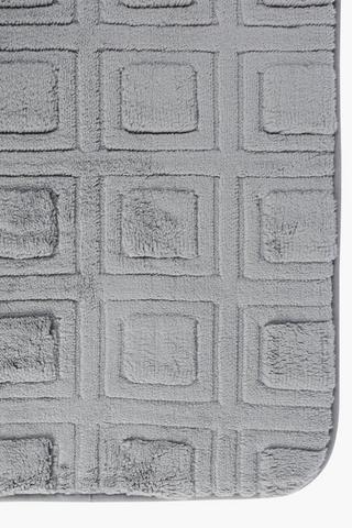 2 Piece Geometric Foam Bath Mat Set
