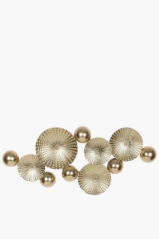 Dimensional Metal Circles, 50x112cm