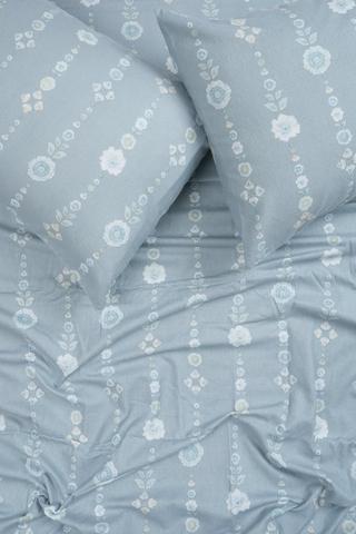 Premium Winter Brushed Cotton Paisley Fitted Sheet Extra Length Extra Depth