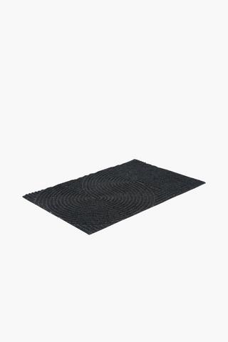 Poly Geometric Swirl Doormat, 40x60cm