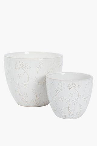 Haltia Ceramic Planter, 28x28cm