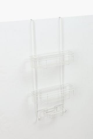 Powder Coated Over The Door Shower Caddy