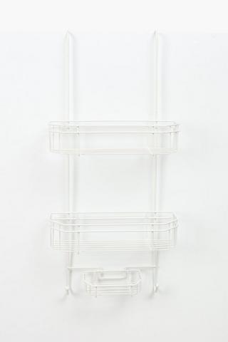 Powder Coated Over The Door Shower Caddy