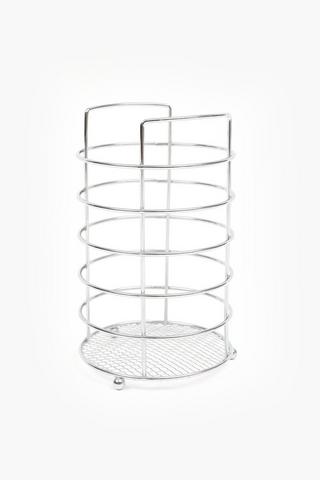 Chrome Utensil Holder