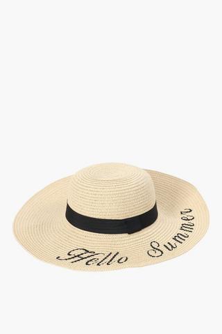 Full Brim Floppy Paperweave Sun Hat