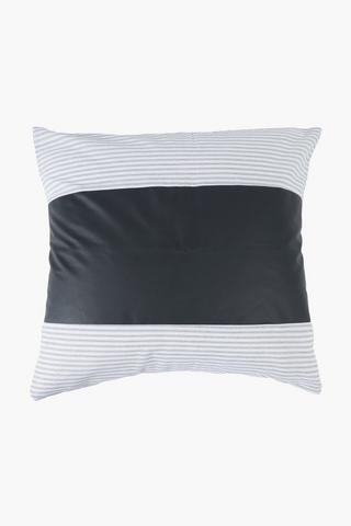 Polyurethane Stripey Scateer Cushion, 50x50cm