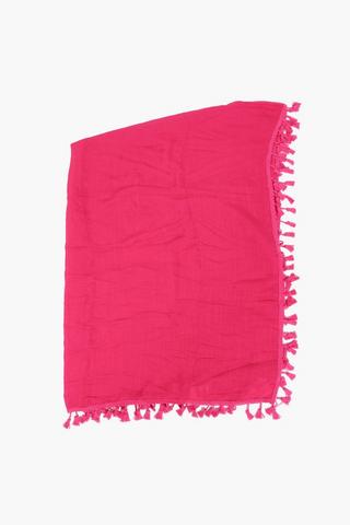 Sarong With Pom Pom Detail