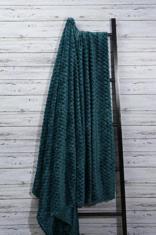 Block Coral Fleece Blanket, 180x200cm