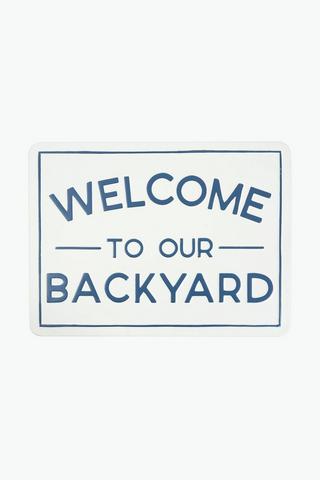 Garden Backyard Sign, 55x38cm