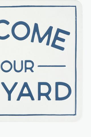 Garden Backyard Sign, 55x38cm