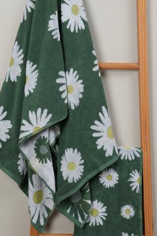 Cotton Jacquard Daisy Bath Sheet