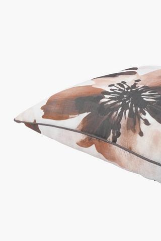 Extra Premium Rustic Floral Feather Filled Scatter Cushion, 60x60cm