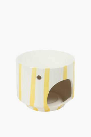 Stripe Oil Burner, 10x12cm