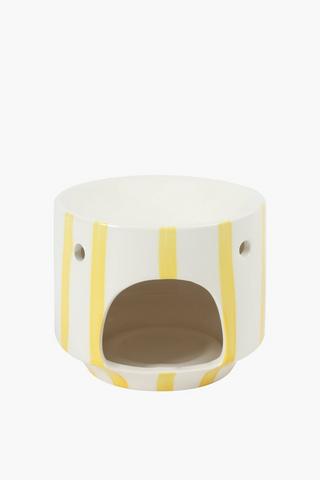 Stripe Oil Burner, 10x12cm