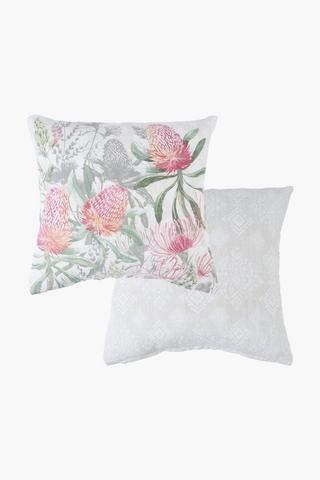 2 Pack Knysna Protea Scatter Cover Only, 45x45cm
