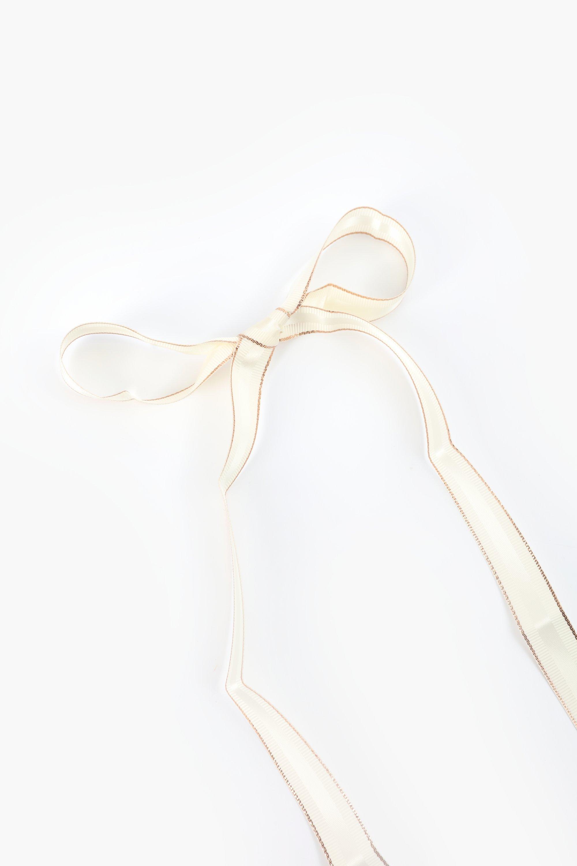 Rose Gold Trim Ribbon, 2m