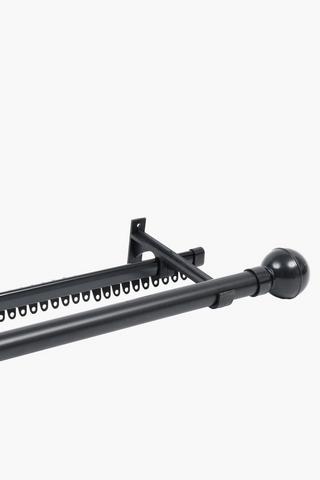 2m Track And Curtain Rod Set, 25mm