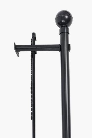 2.5m Track And Curtain Rod Set, 25mm