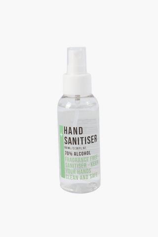 Fragrance Free Hand Sanitiser Spray, 100ml