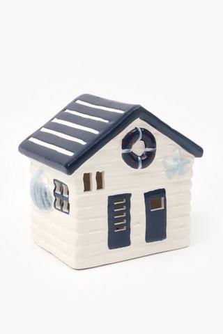 Coastal Sailor House, 14.5x14cm