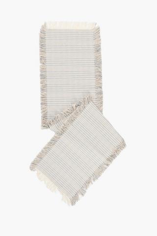 Stripe Fringe Table Runner