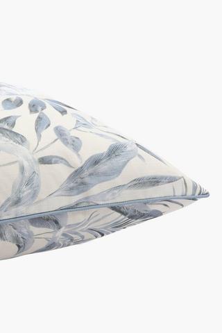 Extra Premium Printed Rhea Floral Feather Filled Scatter Cushion, 60x60cm