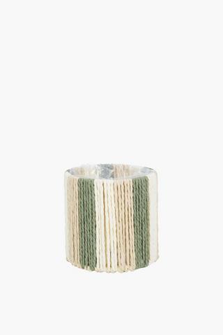Stripe Planter, 14x14cm