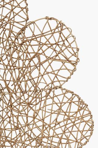 Dimensional Woven Flower Wall Art, 80cm