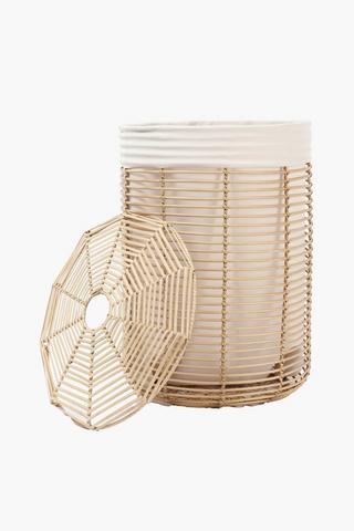 Kwezi Laundry Basket With Lid Large