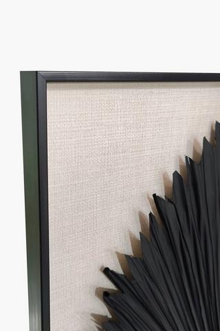 Dimensional Palm Wall Art, 60x60