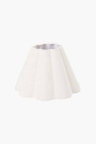 Dublin Tapered Scallop Lamp Shade, 25x18cm
