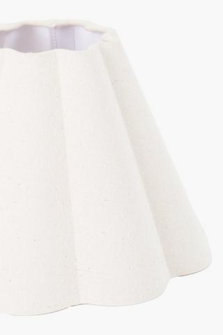 Dublin Tapered Scallop Lamp Shade, 25x18cm