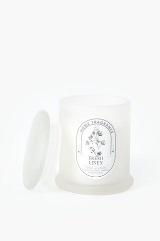 Fresh Linen Glass Candle, 114g