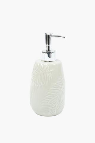 Dolomite Embossed Leaf Soap Dispenser