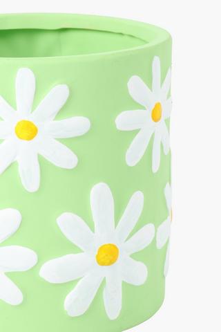 Daisy Ceramic Planter, 18cm