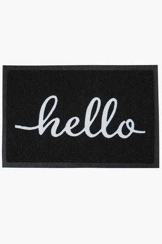 Pvc Coil Hello Doormat, 37x57cm