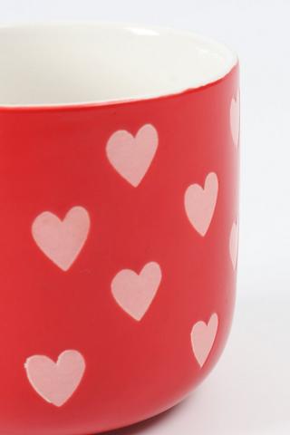 Heart Embossed Mug