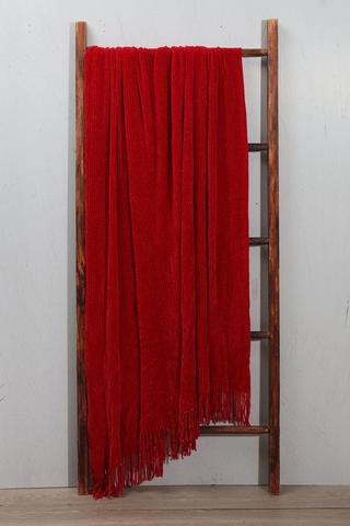 Chenille Ribbed Throw, 140x180cm
