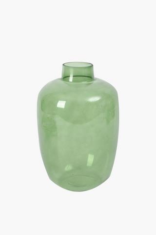 Corozal Glass Vase, 38x25cm