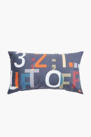 321 Liftoff Scatter Cushion, 30x50cm