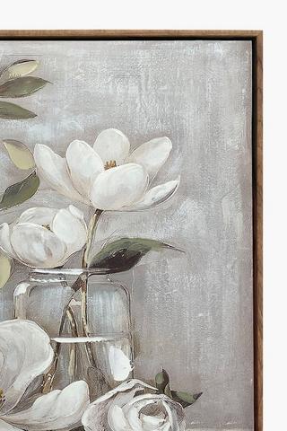 Hand Painted Poppy Flowers Canvas, 90x120cm