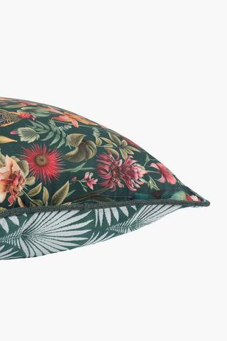 Extra Premium U+g Printed Cataleya Feather Filled Scatter Cushion, 60x60cm