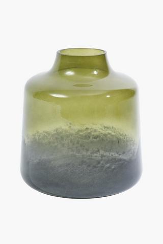 Ombre Cloud Glass Vase, 19.5x22cm