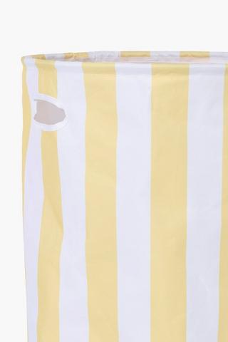 Striped Knock Down Laundry Basket