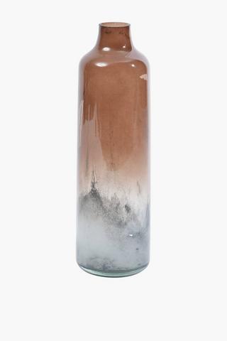 Amber Ombre Cloud Vase, 12x39cm