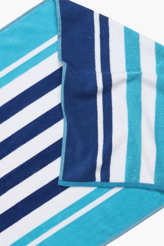 Cotton Jacquard Cabana Goa Stripe Beach Towel, 70x140cm