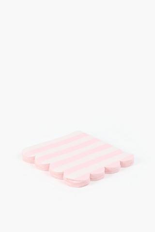 Scallop Stripe Serviettes