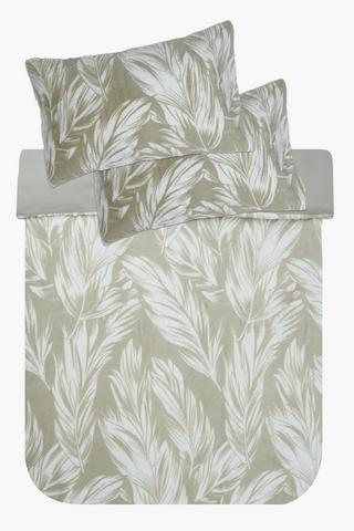 Jacquard Blanket Leaf Duvet Cover Set